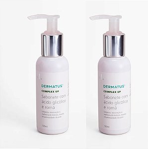 COMPLEX UP SABONETE COM ÁCIDO GLICÓLICO E ROMÃ 220ml (KIT 2 UNIDADES 110mL)