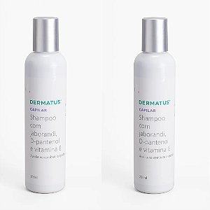 SHAMPOO COM JABORANDI, D-PANTENOL E VITAMINA E KIT 2 UNIDADES 200mL CADA