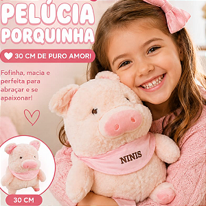 Pelúcia Porquinha 30cm