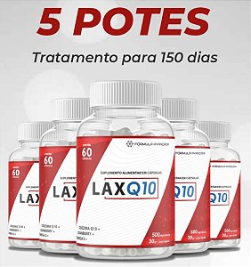 Kit 5x Lax Q10 - Suplemento Natural Avançado para Controle da Diabetes