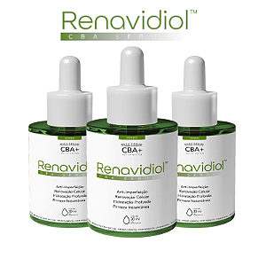 3 Frascos - Renavidiol CBA Serum - Canabidol Active System CBA Serum