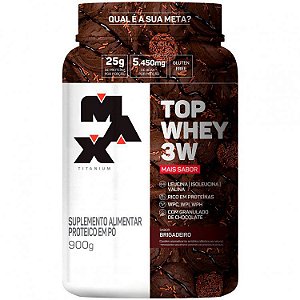 Top Whey 3W Mais Sabor - 900g - Max Titanium (Validade 05/2023)