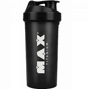 Coqueteleira Preta - Max Titanium - 600ml