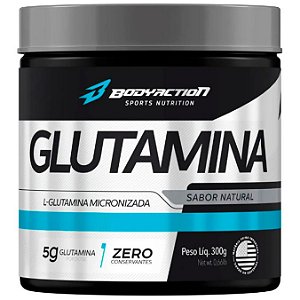 Glutamina Micronizada 100% Pura - 300g - BodyAction