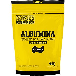 Albumina Pura (80% Proteína) - 420g - Naturovos