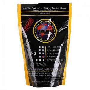 Esferas BBs Airsoft (0.30g) - 3300un - Biodegradável - Bioval