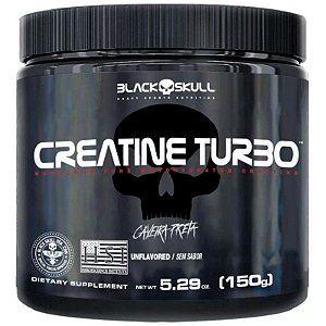 Creatina Turbo - Pote 150g - Black Skull