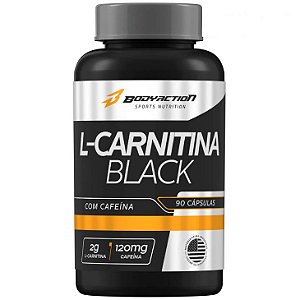 L-Carnitina Black (120mg Cafeína) - 90 Cápsulas - BodyAction