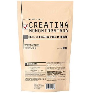 Creatina Pura Monohidratada - Pacote 300g - Generic Labs