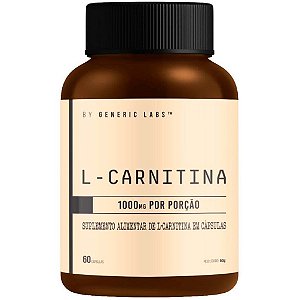 L-Carnitina (1000mg) - 60 Cápsulas - Generic Labs