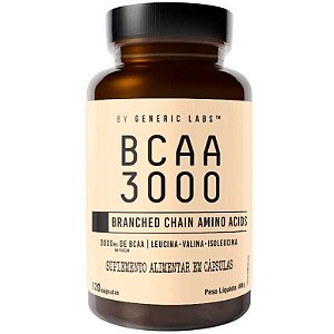 BCAA 3000 - 120 Cápsulas - Generic Labs