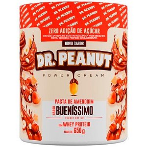 Pasta de Amendoim com Whey Isolado (Sabor Bueníssimo) - 650g - Dr. Peanut