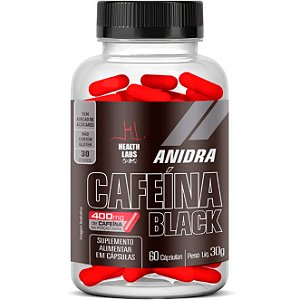 Cafeína Black (400mg) - 60 Cápsulas - Health Labs