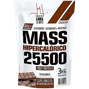 Hipercalórico Mass 25500 - Pacote 3000g - Health Labs