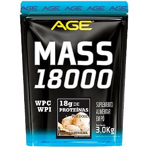 Hipercalórico Mass 18000 - Pacote 3000g - Nutrilatina AGE