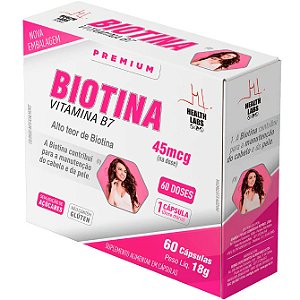 Biotina (Vitamina B7) - 60 Cápsulas - Health Labs