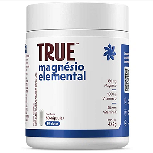 Elemental Magnésio (725mg) - 60 Cápsulas - True Source
