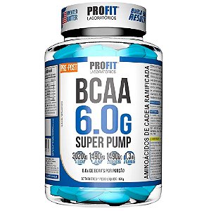 BCAA 6.0G Super Pump - 60 Tabletes - Profit Labs