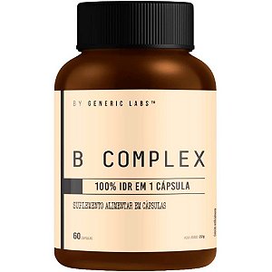 B Complex - 30 cápsulas - Generic Labs