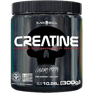 Creatina 100% Pura Monohidratada - 300g - Black Skull