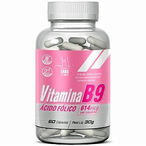Vitamina B9 (Ácido Fólico) - 60 Cápsulas - Health Labs