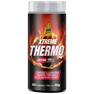 Xtreme Thermo (Cafeína + L-Carnitina + Taurina + Tirosina + Cromo) - 60 Cápsulas - Health Labs