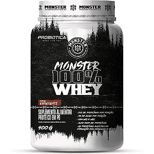 Monster 100% Whey - Pote 900g - Probiótica