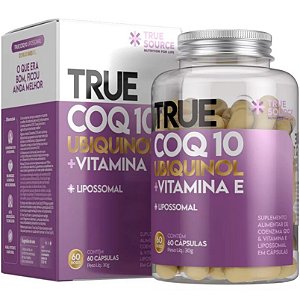 True Q10 (100mg) (Ubiquinol + Vitamina E) Lipossomal - 60 Cápsulas - True Source