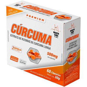 Cúrcuma (130mg Curcumina) - 60 Cápsulas - Health Labs