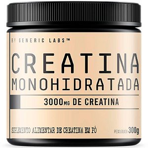Creatina Pura Monohidratada - Pote 300g - Generic Labs