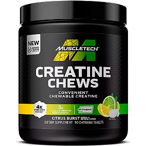 Creatina Chews Creapure - 90 Tabletes Mastigáveis - (Sabor Citrus) - MuscleTech