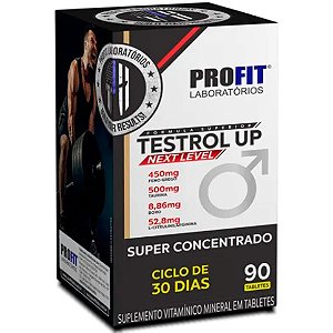 Testrol Up (Feno Grego + Taurina + Boro) - 90 Tabletes - Profit Labs