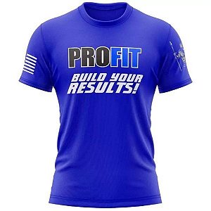 Camiseta Spartan (Dry Fit) - Azul - Profit Labs