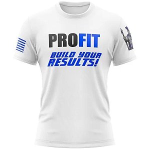 Camiseta Spartan (Dry Fit) - Branca - Profit Labs