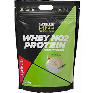 Whey NO2 High Protein - 100% Concentrado - Pacote 1800g - SyntheSize