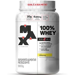 100% Whey Rafael Brandão - Pote 900g - Max Titanium