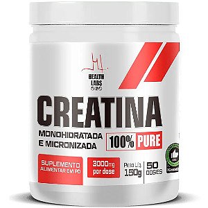 Creatina 100% Pura Micronizada e Monohidratada - 150g - Health Labs