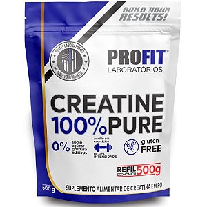 Creatina 100% Pura Monohidratada - Pacote 500g - Profit Labs