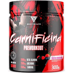 Carnificina Pré Treino - 300g - Body Shape (Arginina / Cafeína / Beta Alanina)