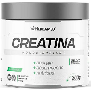 Creatina 100% Pura Monohidratada - Pote 300g - Herbamed