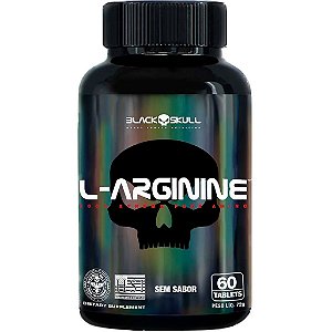 L-Arginina - Vaso Dilatador - 120 Tabletes - Black Skull
