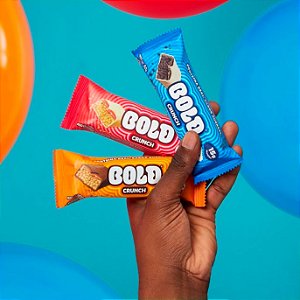Barra de Proteína Bold Crunch (Caixa Mista) - (3 Sabores) - (12un x 50g cada) (600g) - Bold Snacks