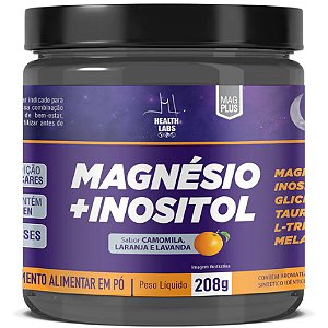 Magnésio Inositol 350mg - 208g - Health Labs