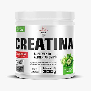 Creatina 100% Pura Saborizada - 300g - Health Labs