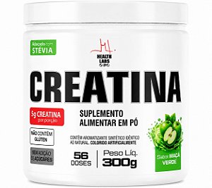 Creatina 100% Pura Saborizada - 300g - Health Labs