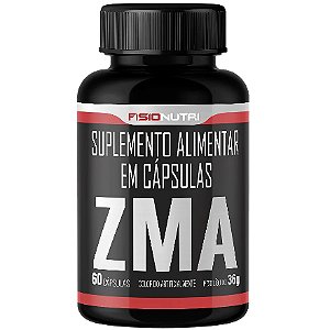 ZMA (Zinco + Magnésio + Vitamina B6) - 60 Cápsulas - Fisionutri