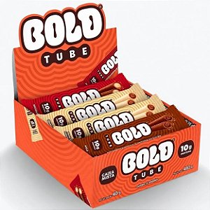 Barra de Proteína Bold Bar Tube (Caixa Mista) - 3 Sabores - (12un x 40g cada - 480g) - Bold Snacks