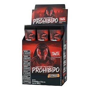 Prohibido Pré-Treino Ultra Concentrado - 360g (24 Sachês c/15g Cada) - 3VS Nutrition