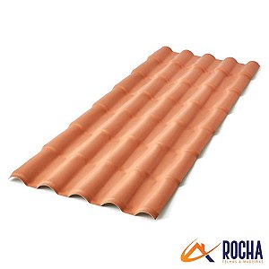 Telha Colonial PVC 262 cm x 86 cm - Cerâmica