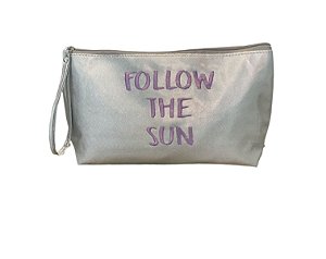 Necessaire Vertical G prata follow the sun lilas